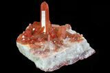 Natural, Red Quartz Crystal Plate - Morocco #80544-2
